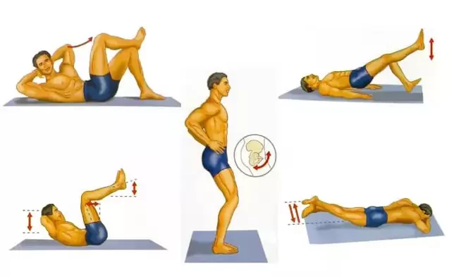 A set of physical exercises to increase potency for men
